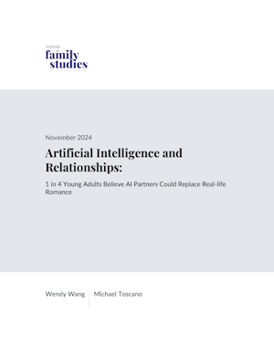 Artificial Intelligence and Relationships: 1 in 4 Young Adults Believe AI Partners Could Replace Real-life Romance